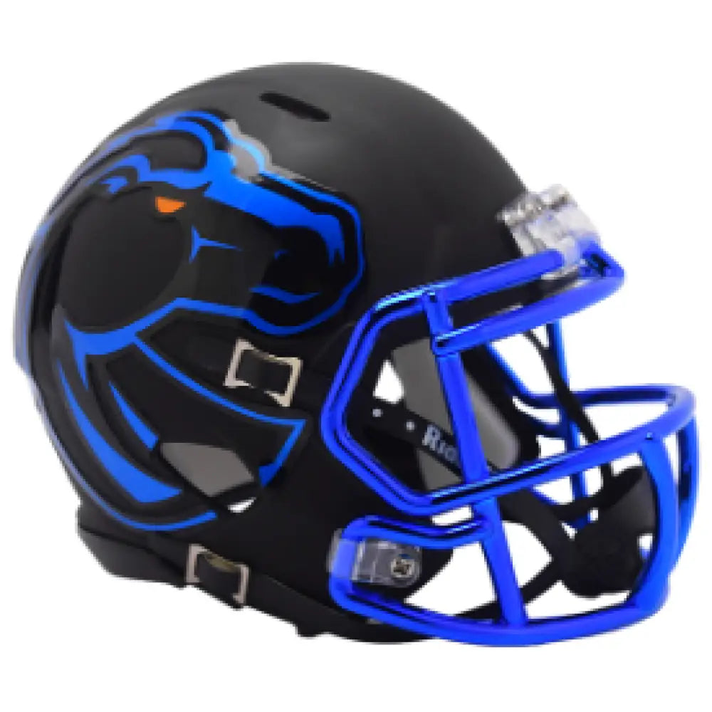 Boise State Broncos NCAA Mini Speed Football Helmet Matte Black - NCAA Break4Sports & Collectibles, LLC