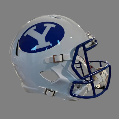 Brigham Young Cougars (BYU) Full Size Speed Replica Football Helmet White - NCAA Break4Sports & Collectibles, LLC