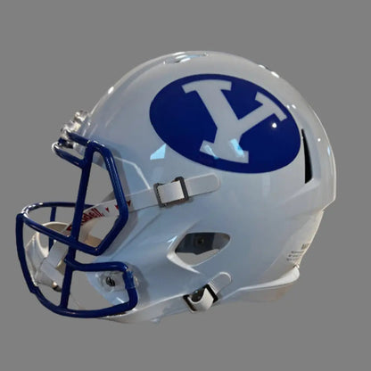 Brigham Young Cougars (BYU) Full Size Speed Replica Football Helmet White - NCAA Break4Sports & Collectibles, LLC