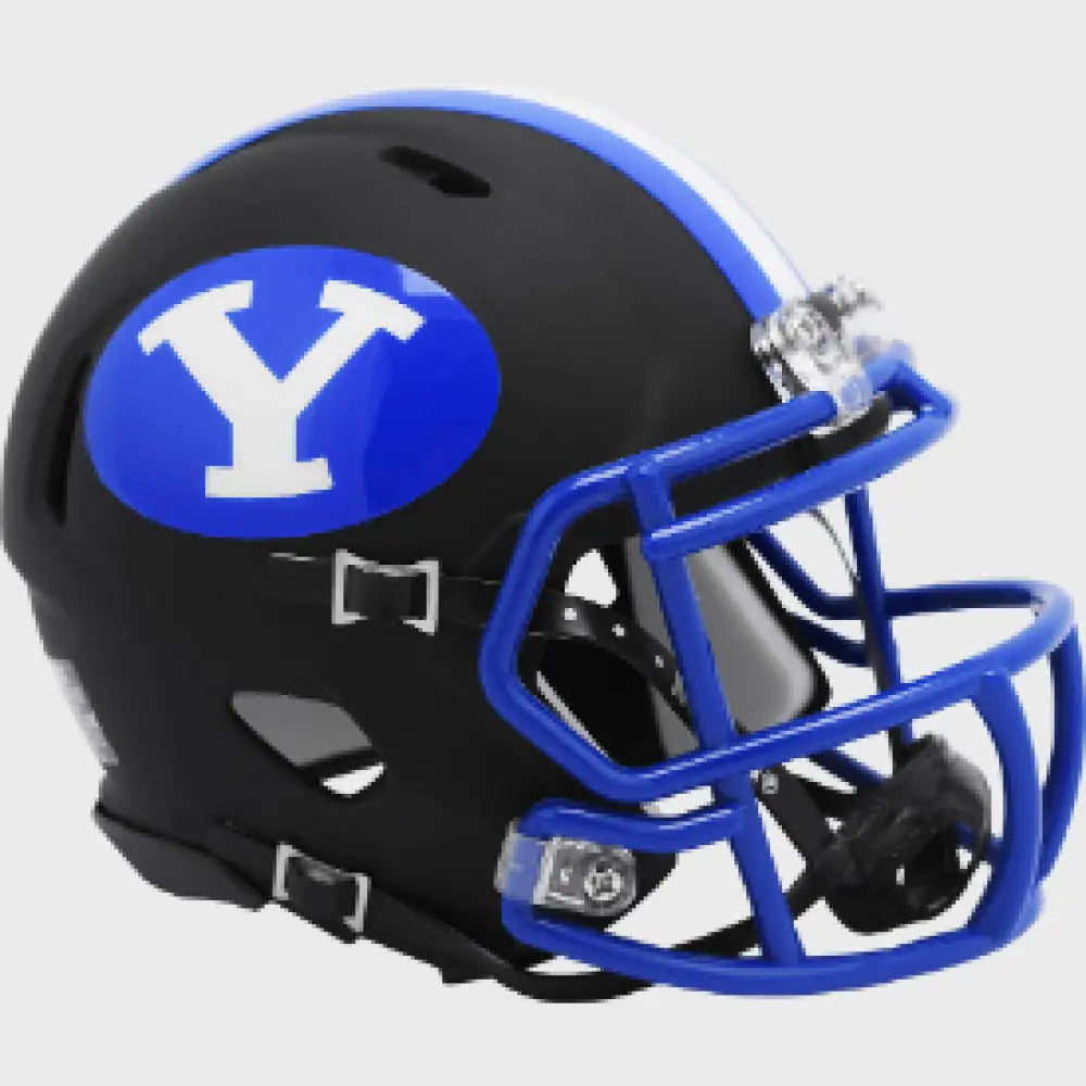 Brigham Young Cougars (BYU) NCAA Mini Speed Football Helmet Matte Black - NCAA Break4Sports & Collectibles, LLC