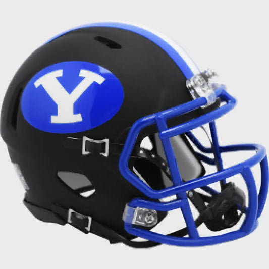 Brigham Young Cougars (BYU) NCAA Mini Speed Football Helmet Matte Black - NCAA Break4Sports & Collectibles, LLC