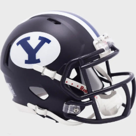 Brigham Young Cougars (BYU) NCAA Mini Speed Football Helmet Navy- NCAA Break4Sports & Collectibles, LLC
