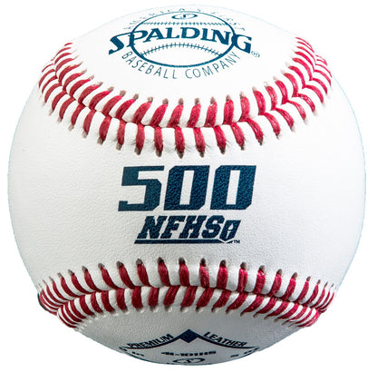 Spalding 500 NFHS Stamped Leather Baseballs (1 Dozen) - MCI SPORTS