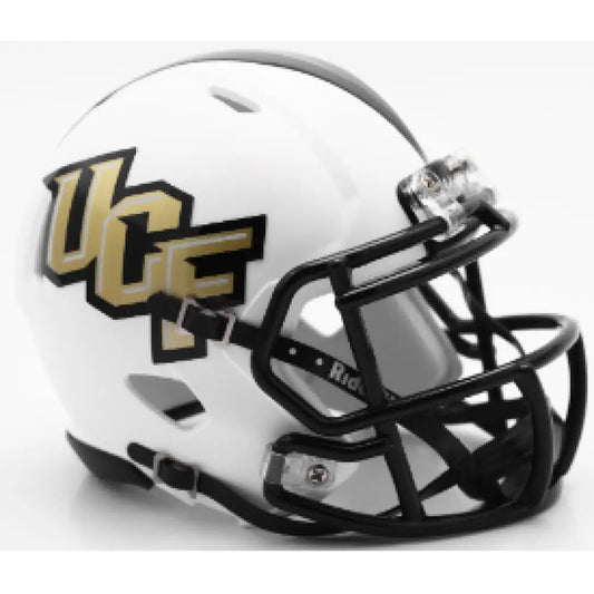 Central Florida Golden Knights NCAA Mini Speed Football Helmet Matte White - NCAA Break4Sports & Collectibles, LLC