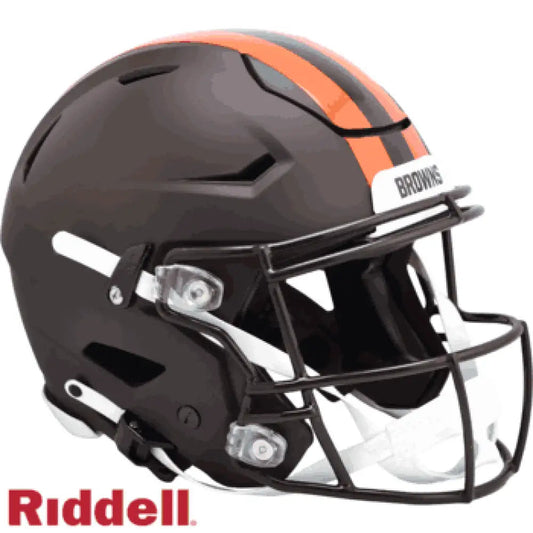Cleveland Browns Full Size Authentic SpeedFlex Football Helmet 2025 Alternate On-Field - NFL Break4Sports & Collectibles, LLC