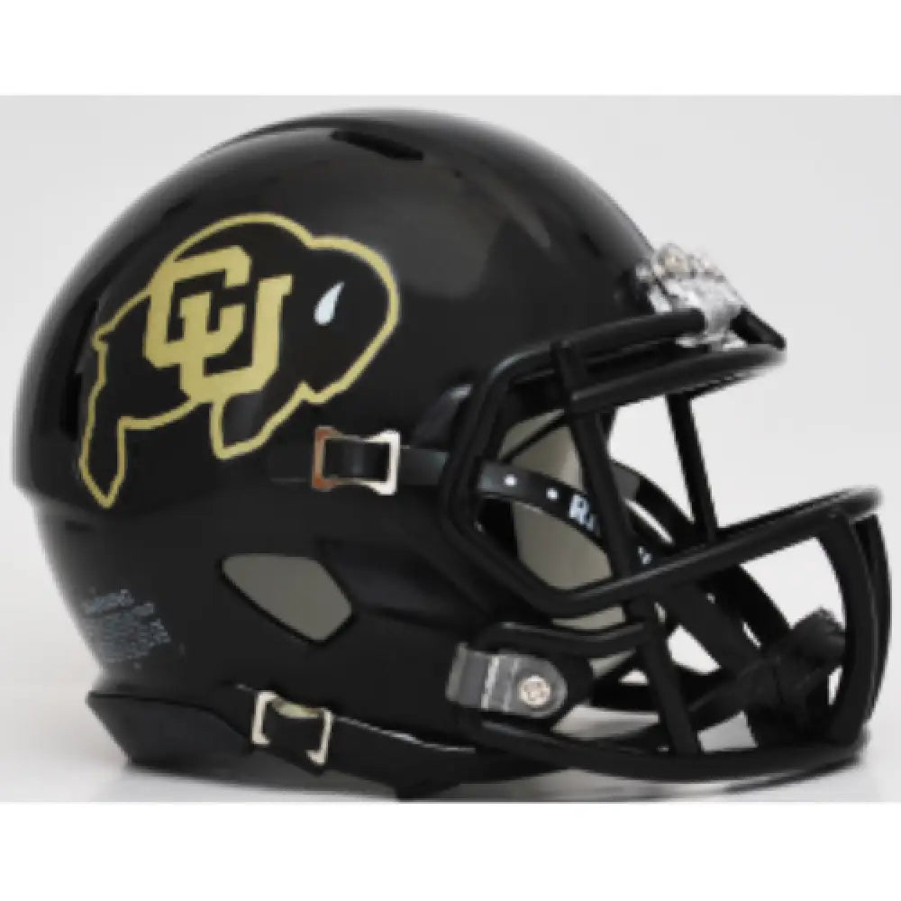 Colorado Buffaloes NCAA Mini Speed Football Helmet Matte Black - NCAA Break4Sports & Collectibles, LLC