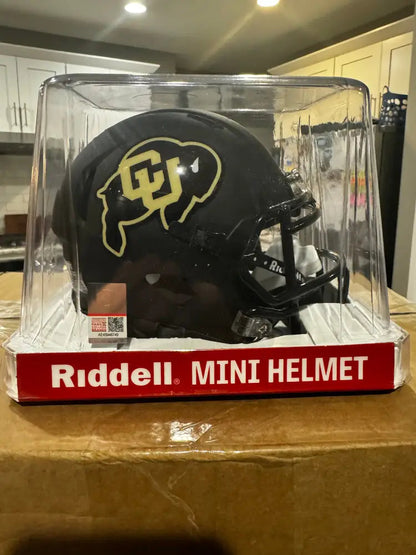 Colorado Buffaloes NCAA Mini Speed Football Helmet Matte Black - NCAA Break4Sports & Collectibles, LLC