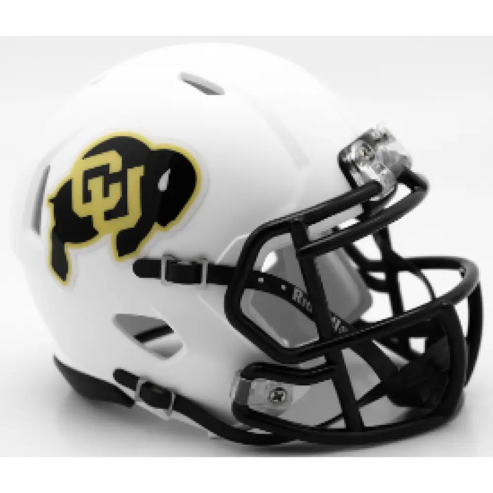 Colorado Buffaloes NCAA Mini Speed Football Helmet Matte White- NCAA Break4Sports & Collectibles, LLC