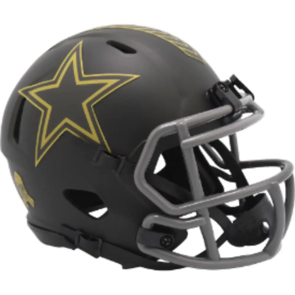 Dallas Cowboys SALUTE TO SERVICE 4 Mini Speed Football Helmet NFL Break4Sports & Collectibles, LLC