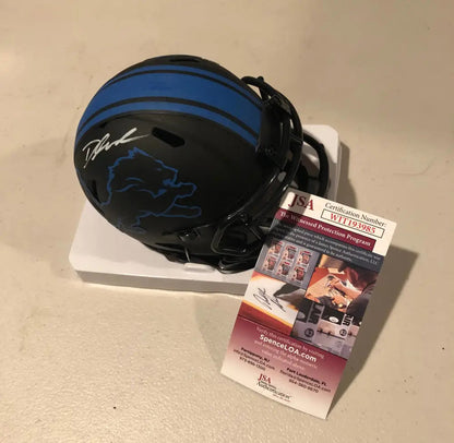 D'Andre Swift Signed Eclipse Alternate Speed NFL Mini Helmet w/JSA COA Break4Sports & Collectibles, LLC