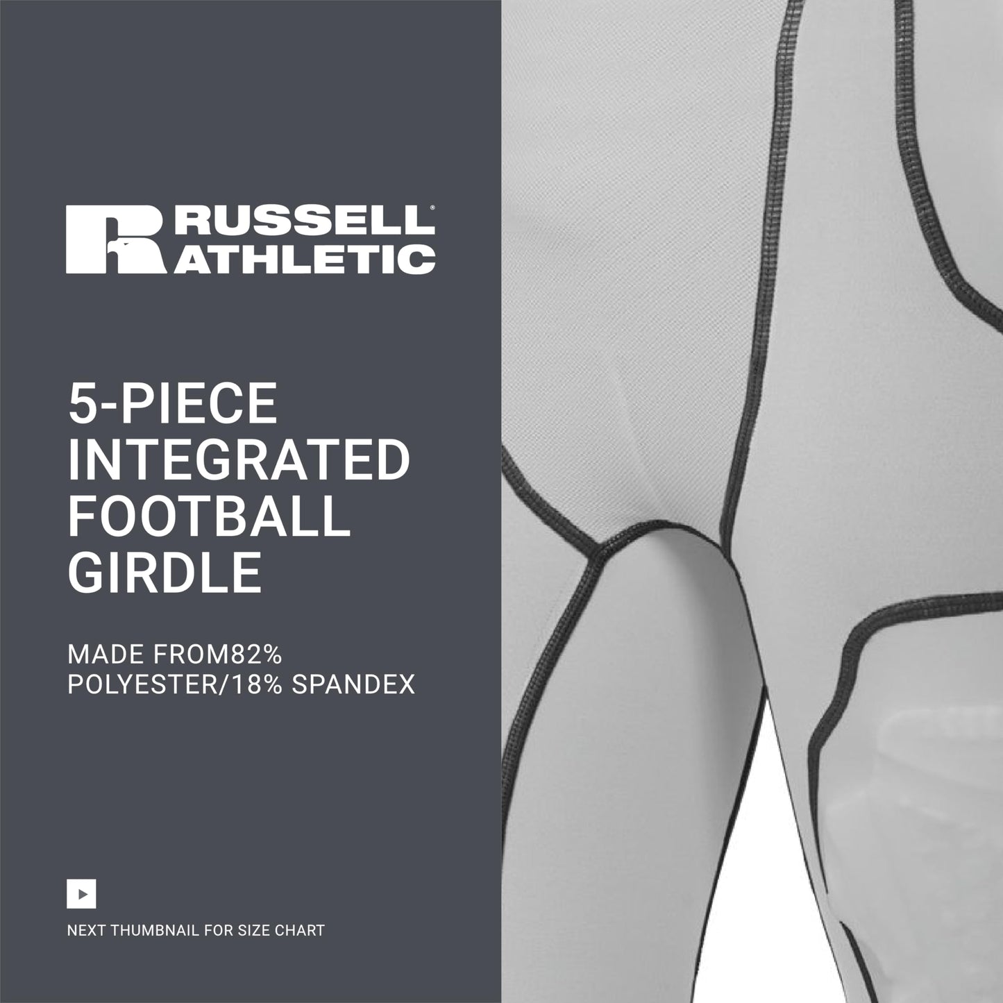 Russell Athletic Men's 5-Pocket Integrated Girdle - MCI SPORTS