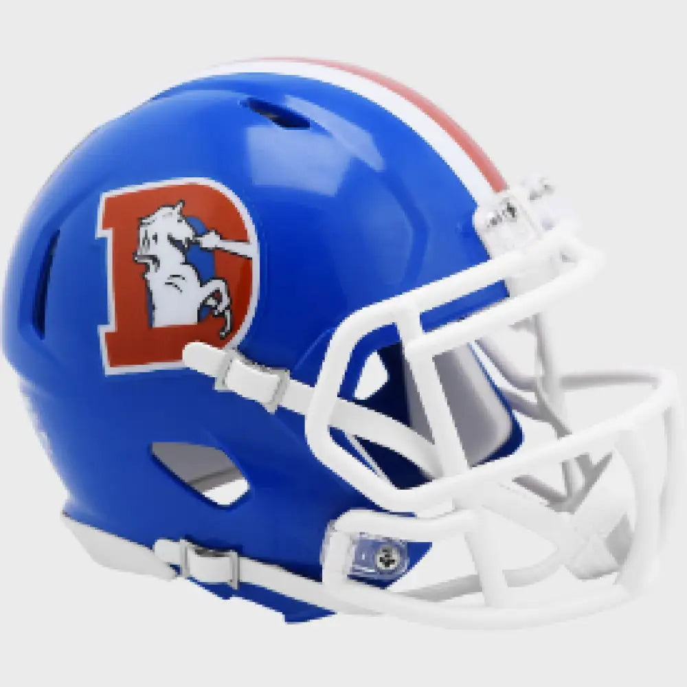 Denver Broncos 1975 to 1996 Riddell Mini Speed Throwback Helmet - NFL Break4Sports & Collectibles, LLC