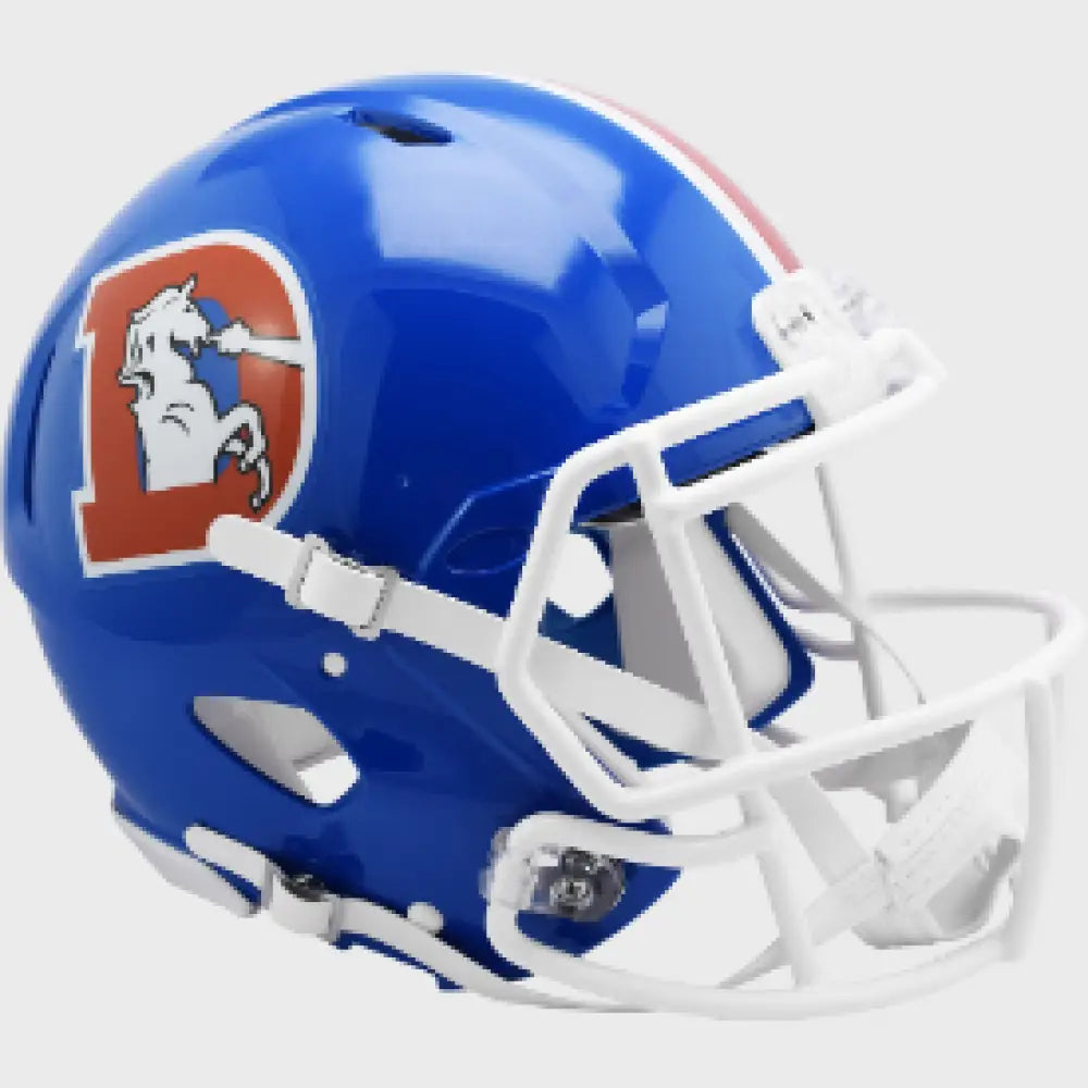 Denver Broncos Full Size Authentic 1975 to 1996 Speed Throwback Football Helmet - NFL Break4Sports & Collectibles, LLC