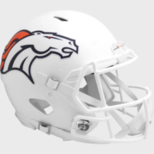 Denver Broncos Full Size Authentic Speed Football Helmet 2024 On-Field Alternate - NFL Break4Sports & Collectibles, LLC
