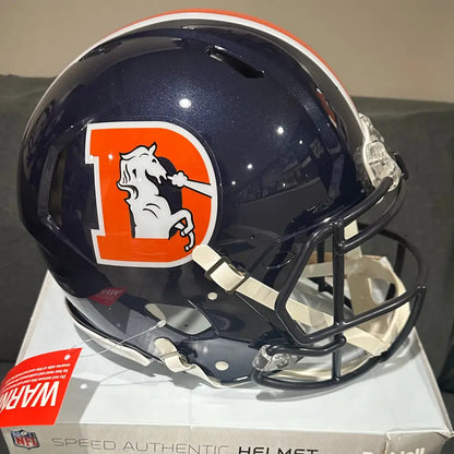 Denver Broncos Full Size Authentic Speed Football Helmet Color Rush - NFL Break4Sports & Collectibles, LLC