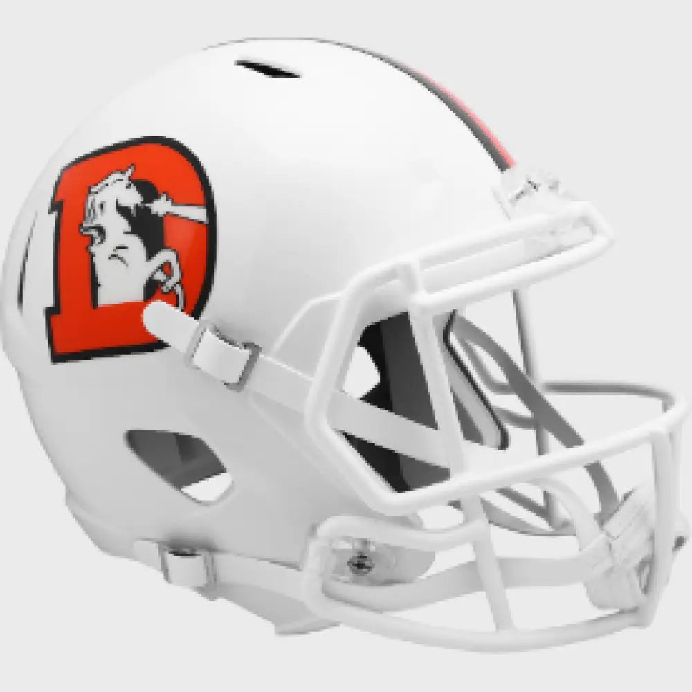 Denver Broncos Full Size Speed Replica Football Helmet 2023 Snowcapped - NFL Break4Sports & Collectibles, LLC