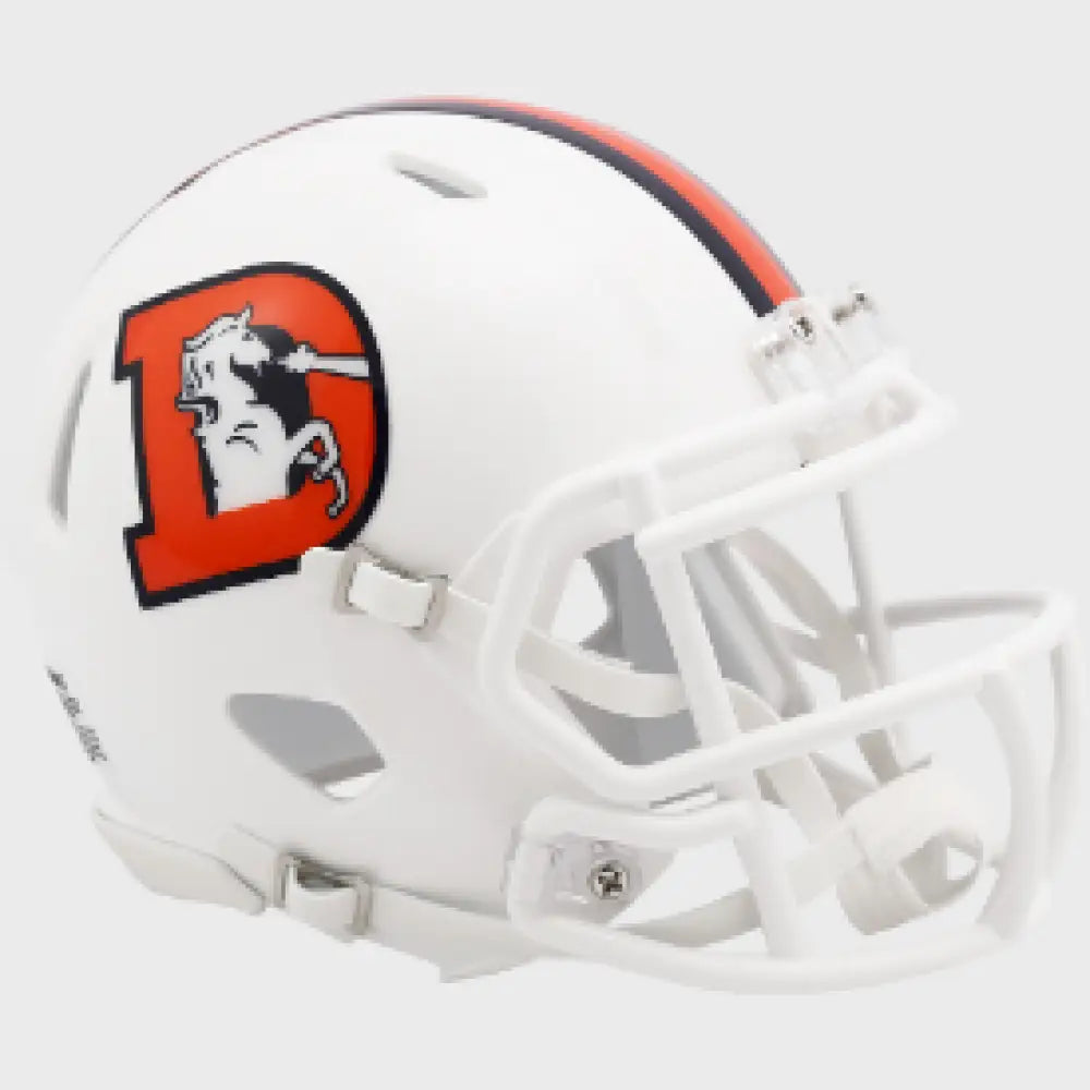Denver Broncos NFL Mini Speed Football Helmet 2023 Snowcapped Break4Sports & Collectibles, LLC