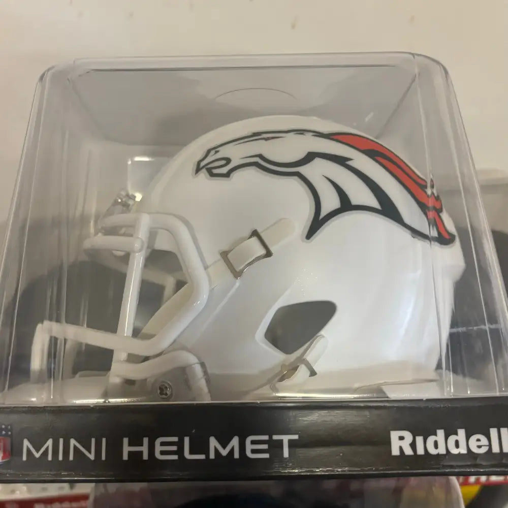 Denver Broncos NFL Mini Speed Football Helmet 2024 On Field Alternate Break4Sports & Collectibles, LLC