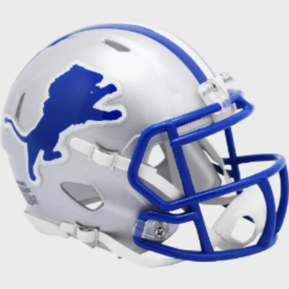 Detroit Lions 1983 to 2002 Riddell Mini Speed Throwback Helmet - NFL Break4Sports & Collectibles, LLC