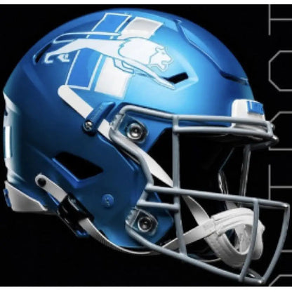 Detroit Lions Full Size Authentic SpeedFlex Football Helmet 2023 Alternate On-Field - NFL Break4Sports & Collectibles, LLC