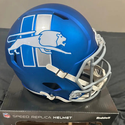 Detroit Lions Full Size Speed Replica Football Helmet 2023 Alternate On-Field - NFL Break4Sports & Collectibles, LLC