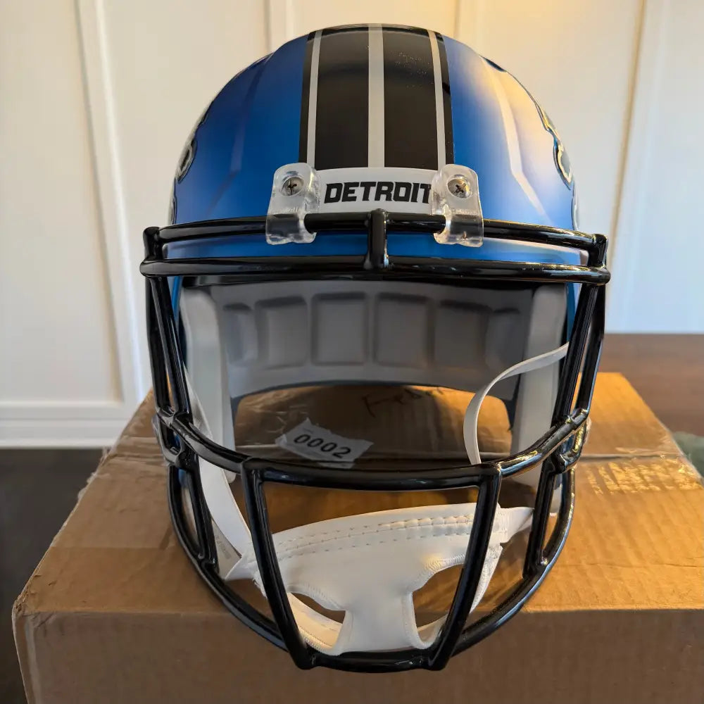 Detroit Lions Full Size Speed Replica Football Helmet 2024 On-Field Alternate - NFL Break4Sports & Collectibles, LLC