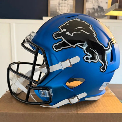 Detroit Lions Full Size Speed Replica Football Helmet 2024 On-Field Alternate - NFL Break4Sports & Collectibles, LLC