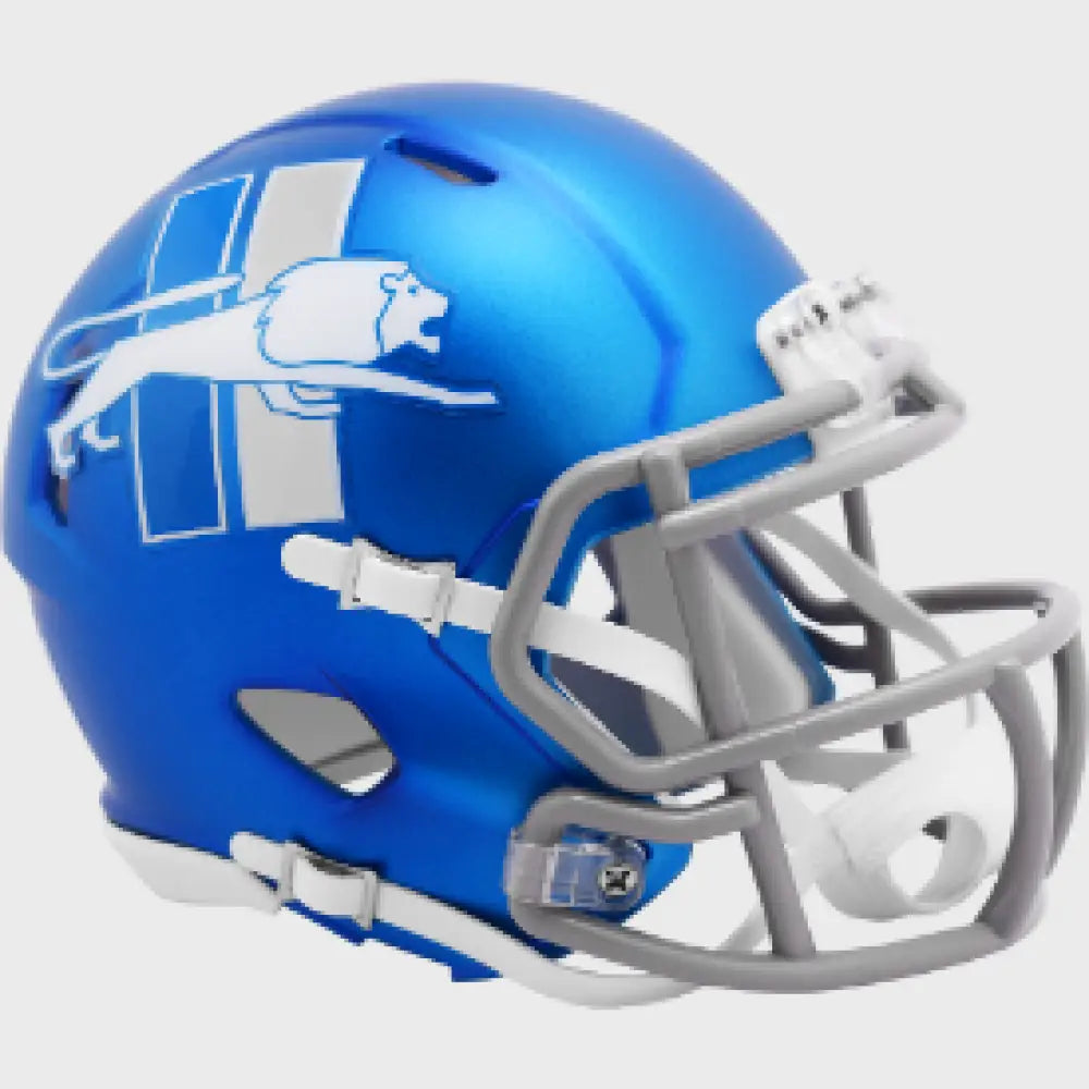 Detroit Lions NFL Mini Speed Football Helmet 2023 Alternate On-Field Break4Sports & Collectibles, LLC