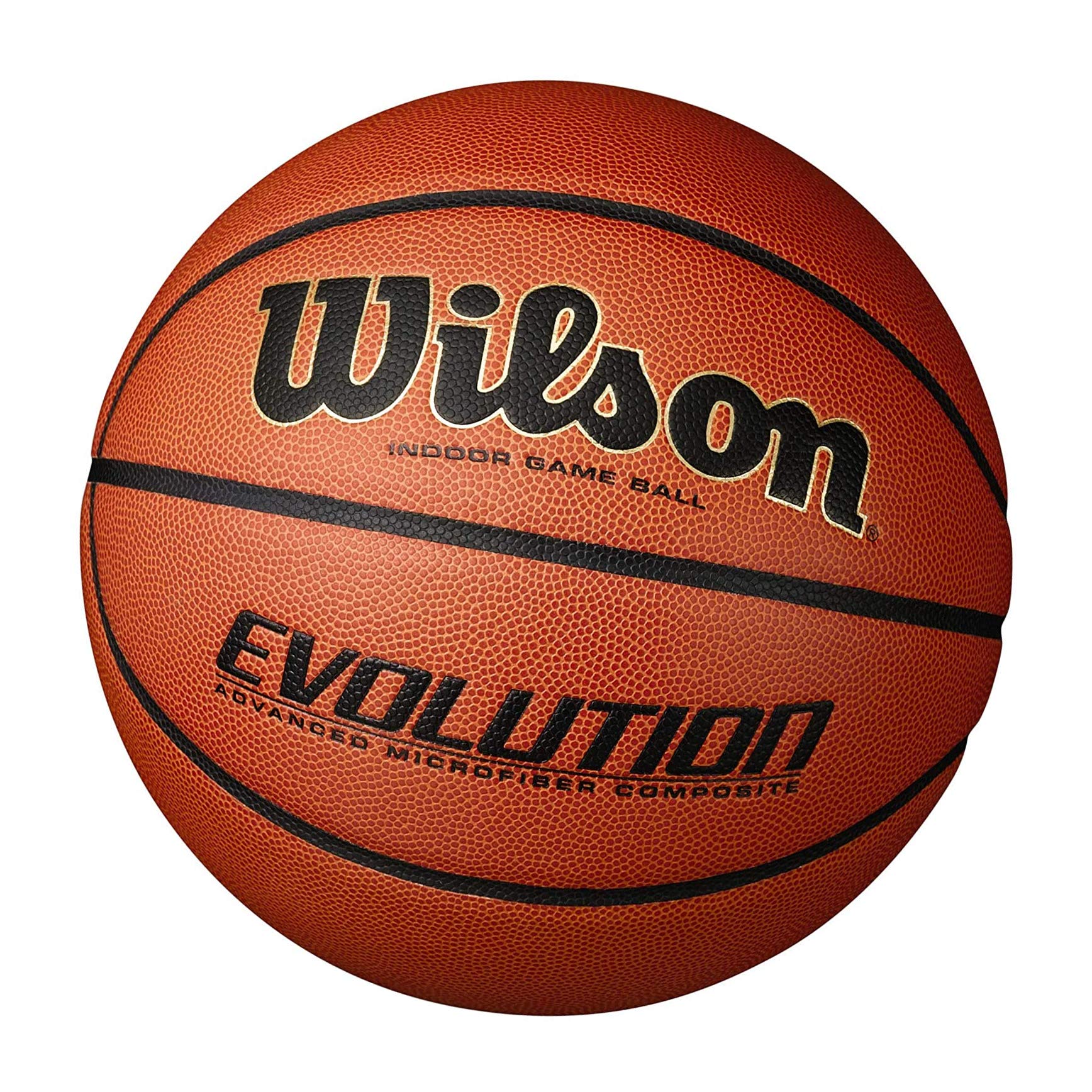 Wilson Evolution Game Basketball, Black, Official Size - 29.5" - 5 Pack - MCI SPORTS