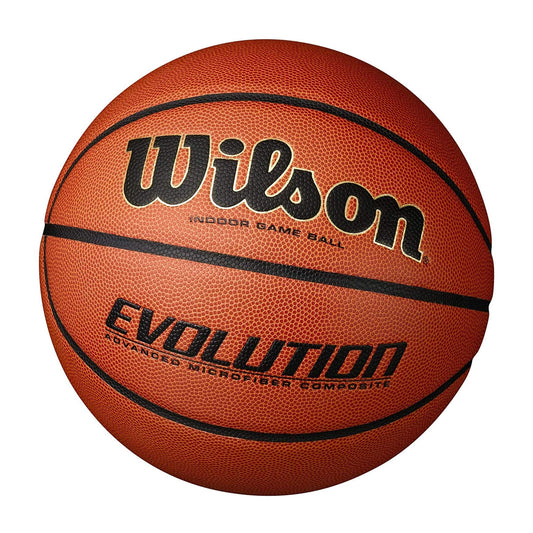 Wilson Evolution Game Basketball, Black, Official Size - 29.5" - 5 Pack - MCI SPORTS