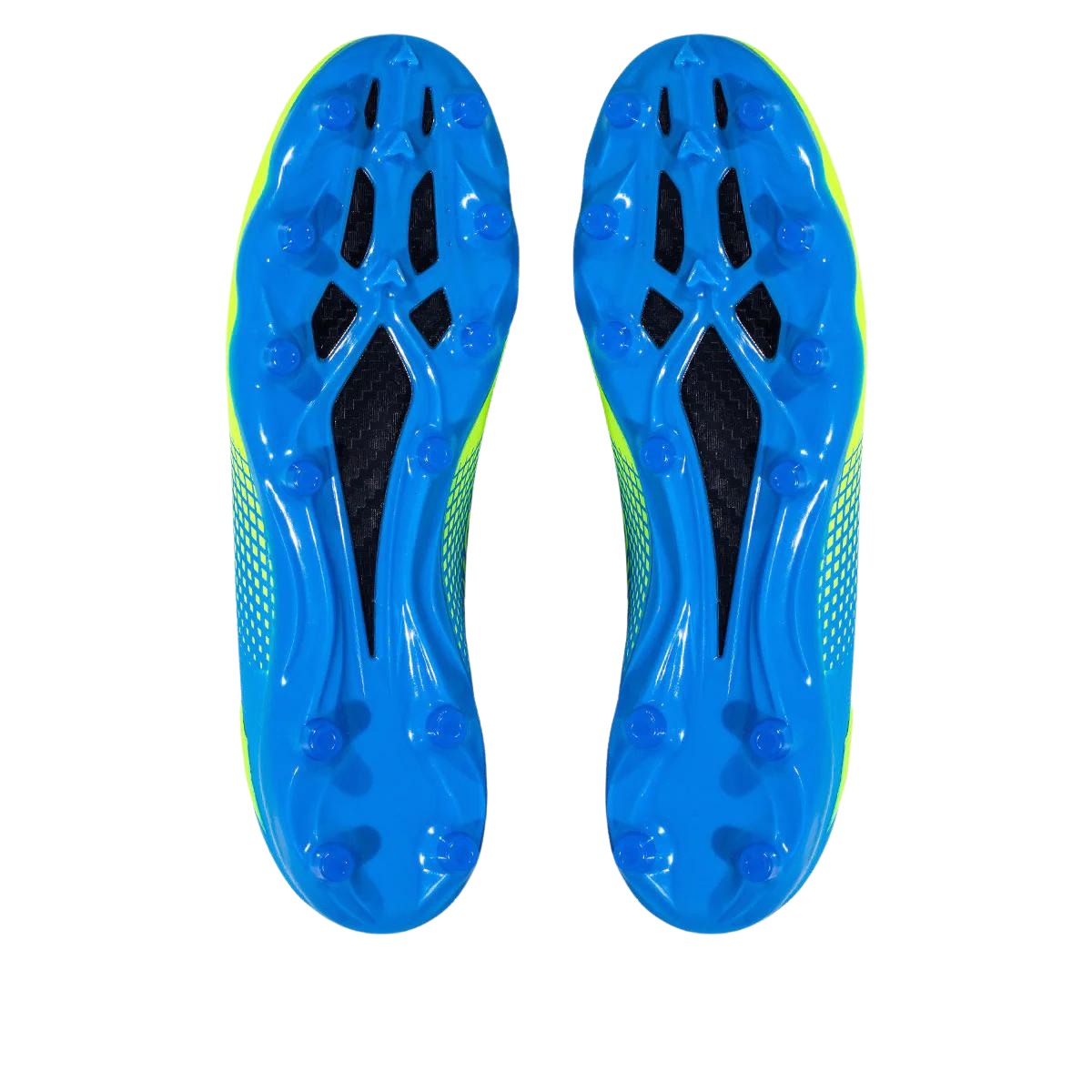 Quantum Energy Flag Football Cleats - Columbia Blue & Slime Phenom Elite Brand