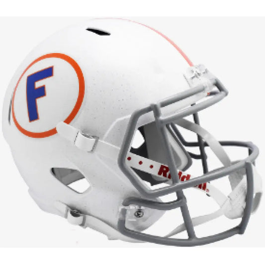 Florida Gators Full Size Speed Replica Throwback Football Helmet White w/Gray Mask- NCAA Break4Sports & Collectibles, LLC