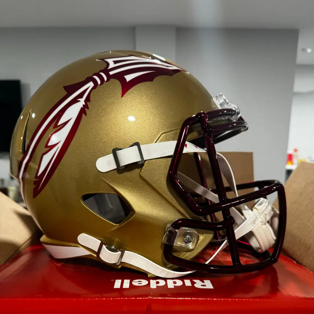 Florida State Seminoles Full Size Speed Replica Football Helmet Metallic Paint - NCAA Break4Sports & Collectibles, LLC