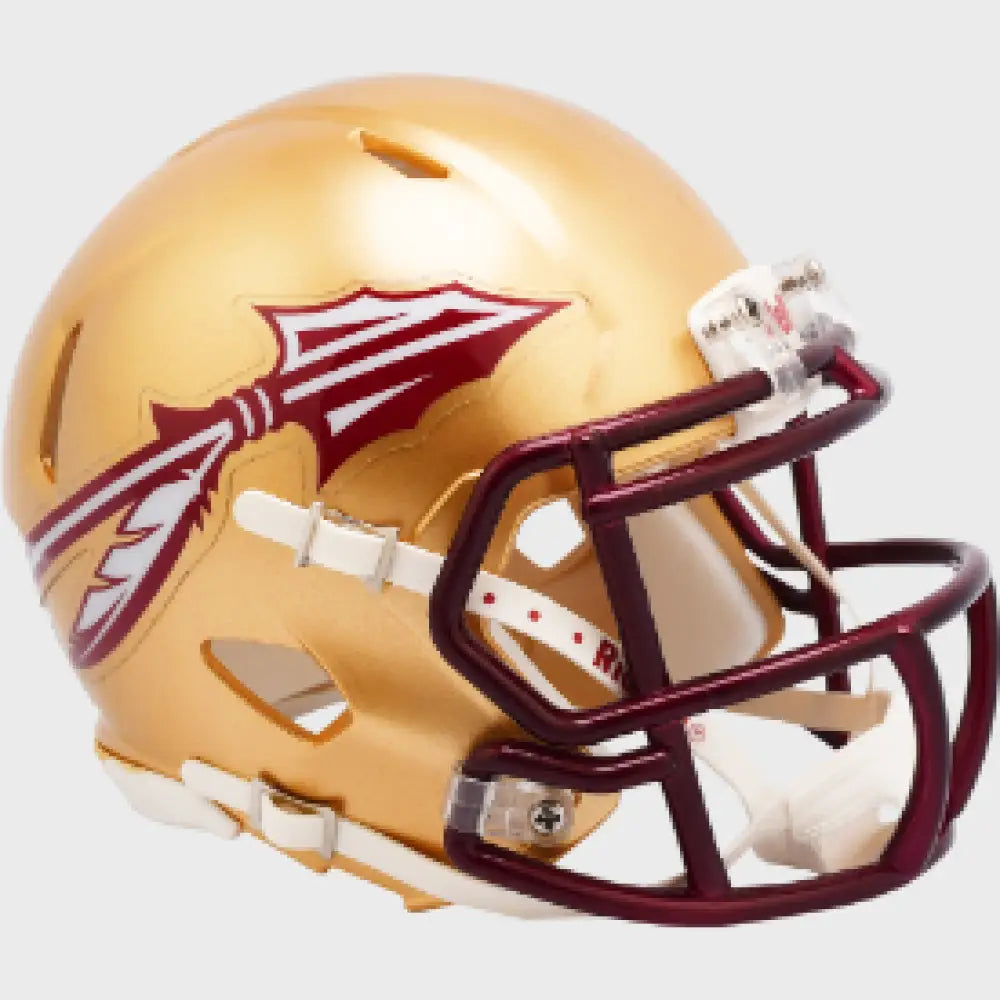 Florida State Seminoles NCAA Mini Speed Football Helmet Metallic Paint Break4Sports & Collectibles, LLC
