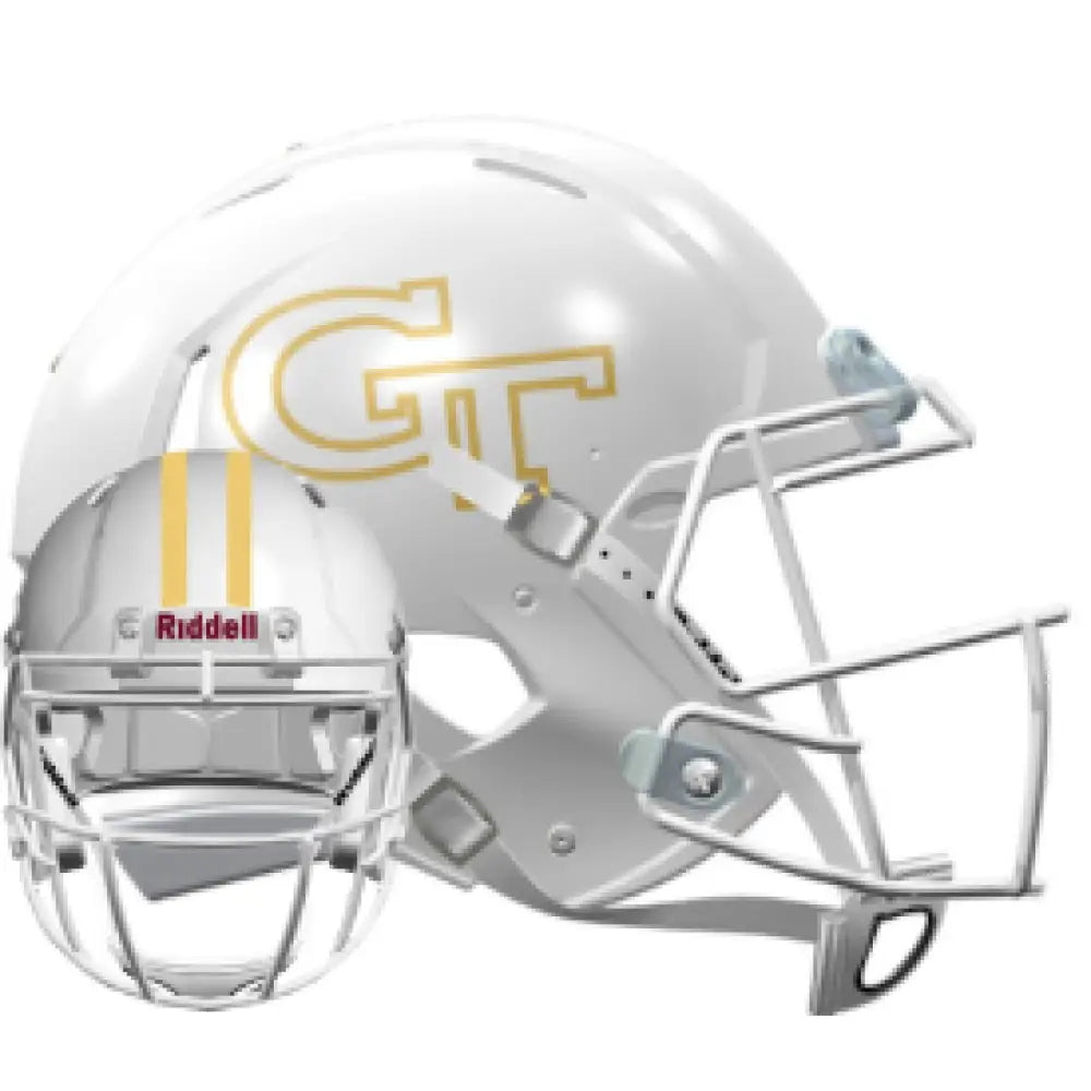 Georgia Tech Yellow Jackets Speed Replica Football Helmet Flat White NCAA Break4Sports & Collectibles, LLC