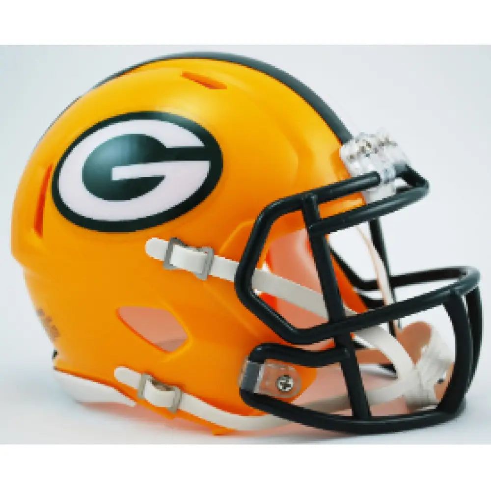 Green Bay Packers NFL Mini Speed Football Helmet Break4Sports & Collectibles, LLC