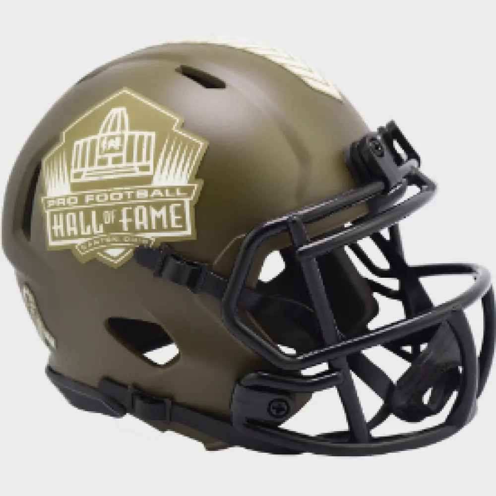 Hall of Fame SALUTE TO SERVICE Mini Speed Football Helmet - NFL Break4Sports & Collectibles, LLC