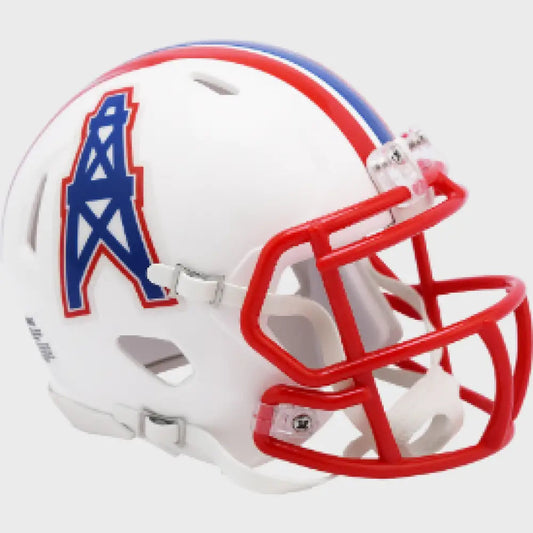 Houston Oilers 1981 to 1998 Riddell Mini Speed Throwback Helmet - NFL Break4Sports & Collectibles, LLC