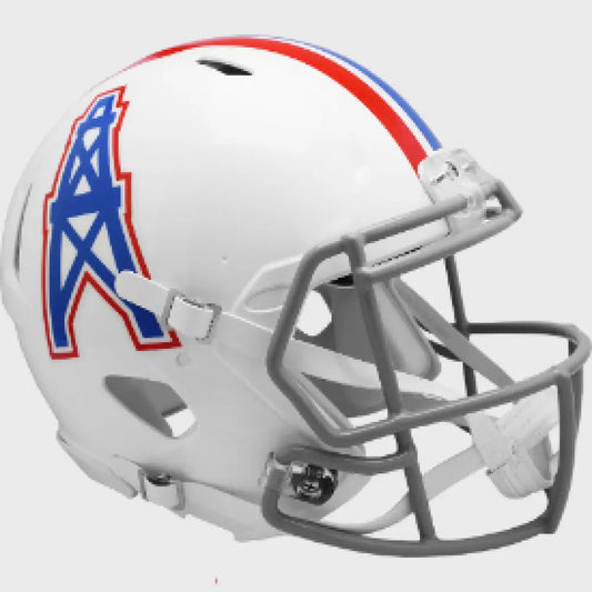 Houston Oilers Full Size Authentic 1975 to 1980 Speed Throwback Football Helmet - NFL Break4Sports & Collectibles, LLC