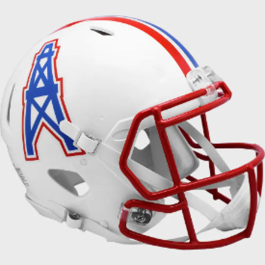 Houston Oilers Full Size Authentic 1981 to 1998 Speed Throwback Football Helmet - NFL Break4Sports & Collectibles, LLC