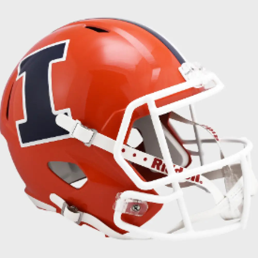 Illinois Fighting Illini Full Size Speed Replica Football Helmet Orange- NCAA Break4Sports & Collectibles, LLC