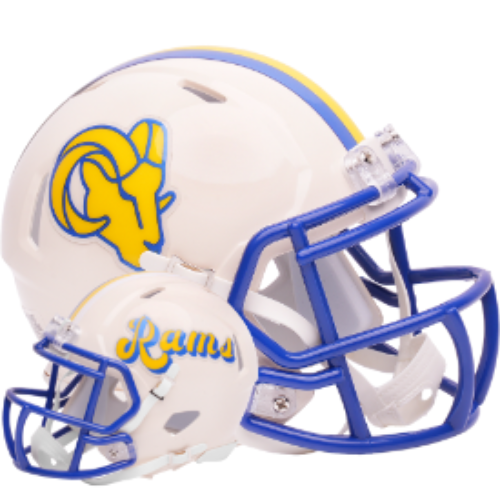 Los Angeles Rams Speed Mini Football Helmet RETRO - NFL Break4Sports & Collectibles, LLC
