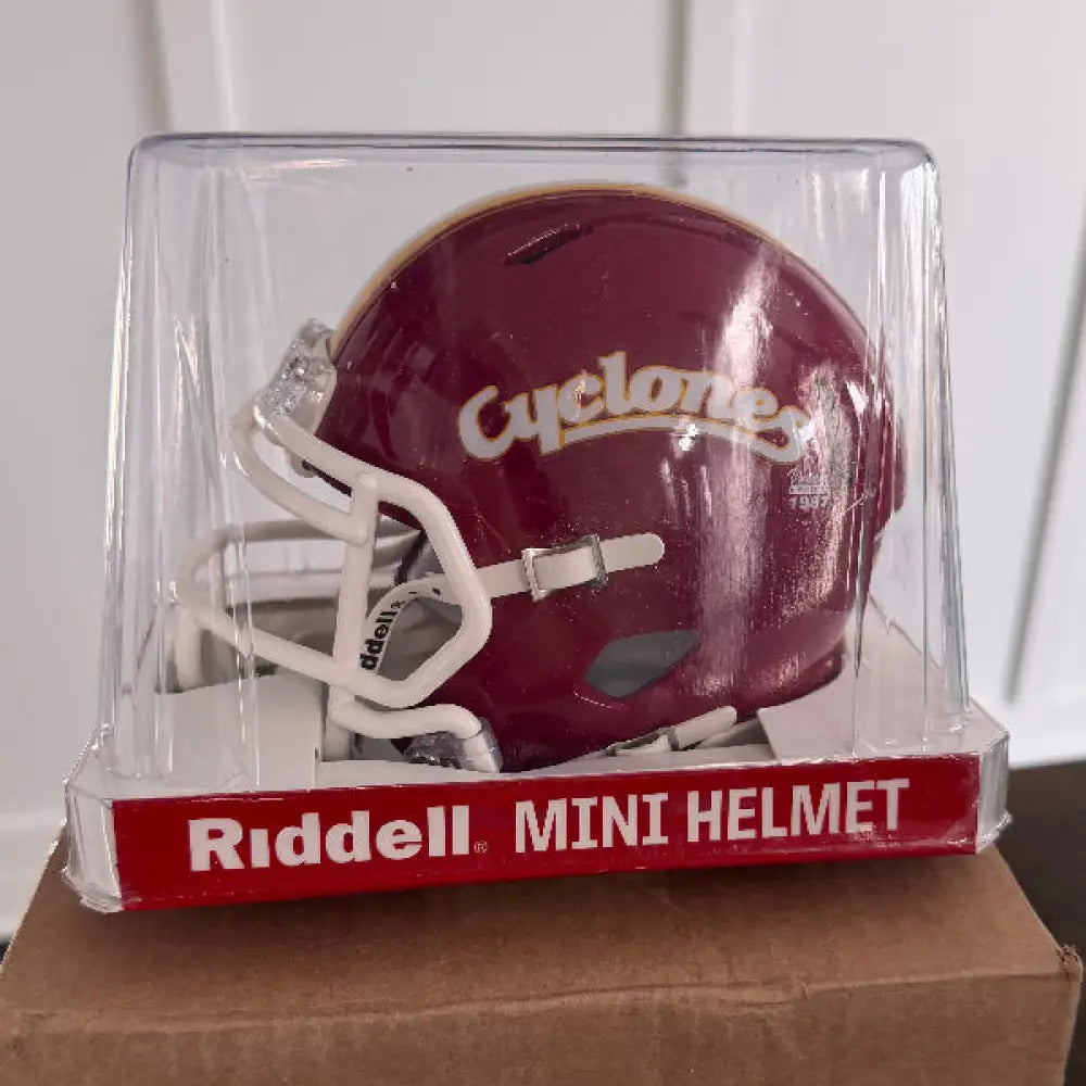 Iowa State Cyclones NCAA Mini Speed Football Helmet  Cyclones Red- NCAA Break4Sports & Collectibles, LLC