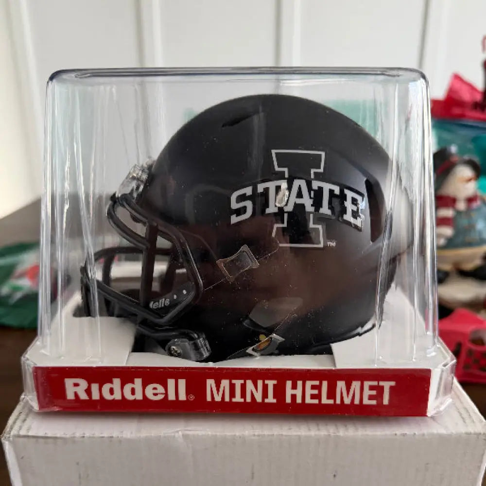 Iowa State Cyclones NCAA Mini Speed Football Helmet Satin Black - NCAA Break4Sports & Collectibles, LLC