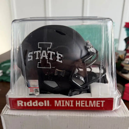 Iowa State Cyclones NCAA Mini Speed Football Helmet Satin Black - NCAA Break4Sports & Collectibles, LLC