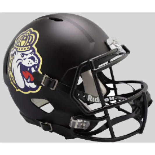 James Madison Dukes Full Size Speed Replica Football Helmet Matte Black-NCAA Break4Sports & Collectibles, LLC