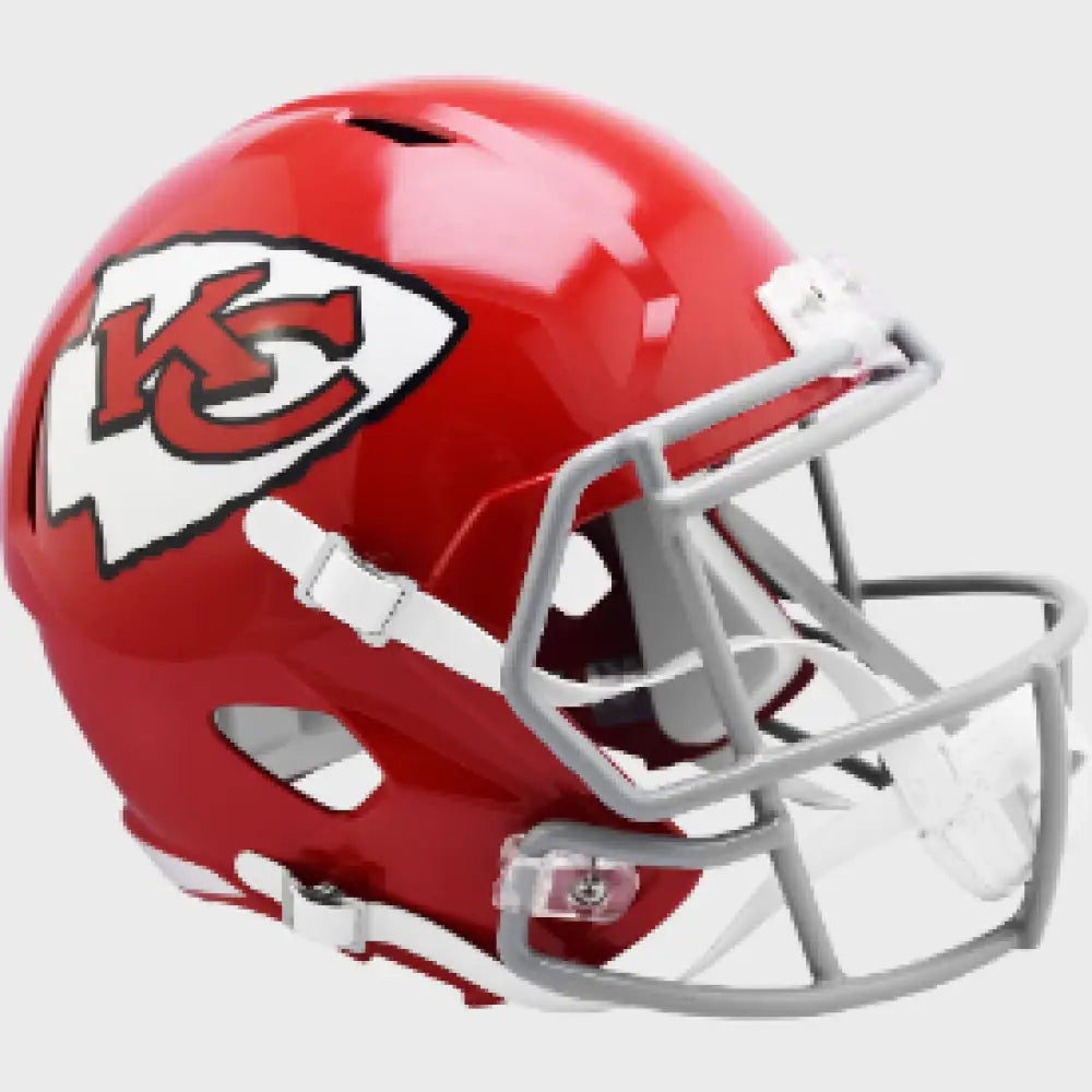 Kansas City Chiefs Full Size 1963 to 1973 Speed Replica Throwback Football Helmet - NFL Break4Sports & Collectibles, LLC