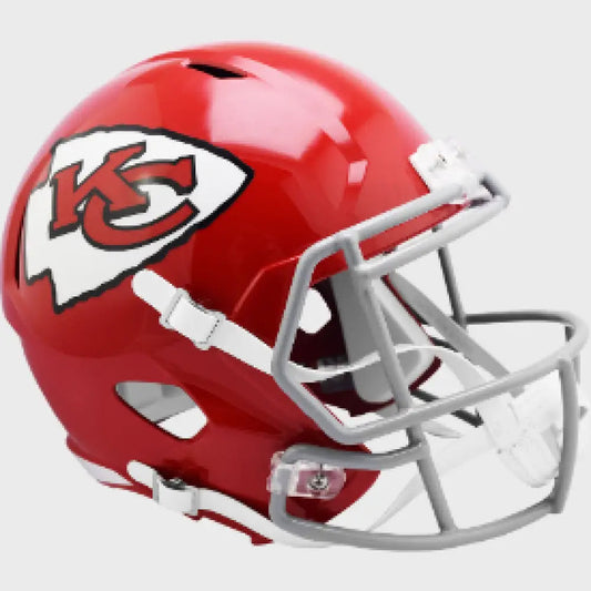 Kansas City Chiefs Full Size 1963 to 1973 Speed Replica Throwback Football Helmet - NFL Break4Sports & Collectibles, LLC
