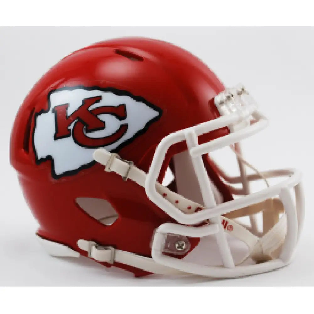 Kansas City Chiefs Mini Speed Football Helmet - NFL Break4Sports & Collectibles, LLC