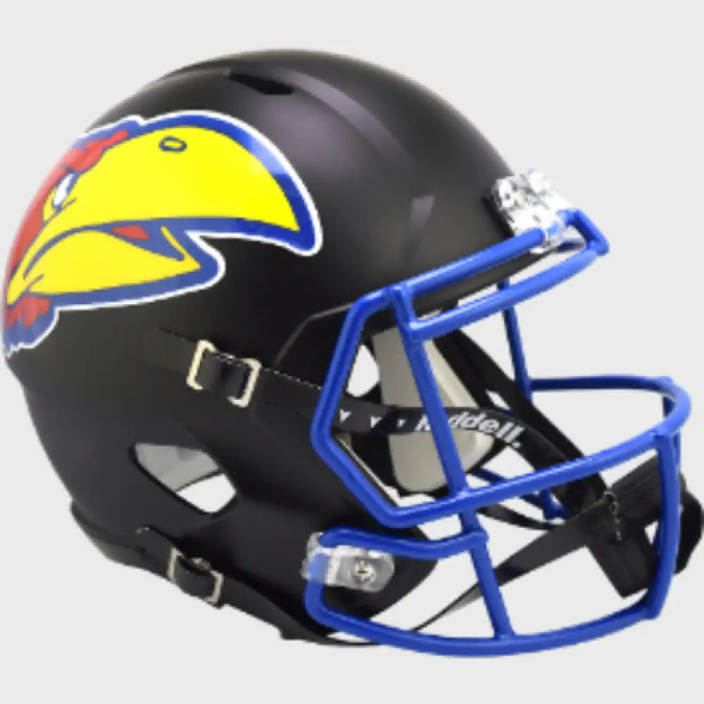 Kansas Jayhawks Full Size Speed Replica Football Helmet Black - NCAA Break4Sports & Collectibles, LLC